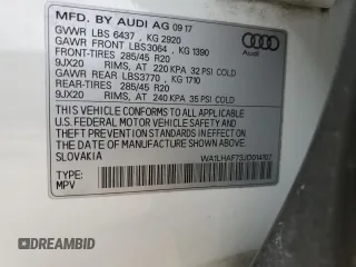 2018 Audi Q7 Premium Plus с VIN WA1LHAF73JD014107, выставлен на аукционе Copart как лот 51300515 с пробегом 104 779 миль миль и Списание • Salvage title. История ставок и продаж доступна на DreamBid. Изображение 13.