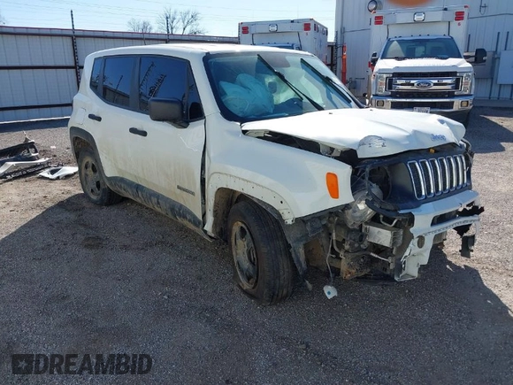 2020 Jeep Renegade Sport with VIN ZACNJAAB7LPL70754, listed as a IAAI auction lot 41506792 with 63,896 mi miles and . Bid and sale history available at carsss.com. Image 1.