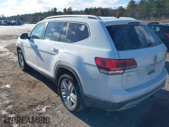 2019 Volkswagen Atlas SEL with VIN 1V2MR2CA5KC553296, listed as a IAAI auction lot 41329337 with 91,041 mi miles and . Bid and sale history available at DreamBid. Image 3.