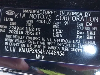 2017 Kia Soul + with VIN KNDJP3A54H7448854, listed as a IAAI auction lot 41956914 with 146,517 mi miles. Bid and sale history available at carsss.com. Image 9.