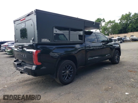 2023 Toyota Tundra Platinum with VIN 5TFNA5EC3PX017198, listed as a Copart auction lot 62857595 with 16,571 mi miles and Salvage title. Bid and sale history available at DreamBid. Image 3.