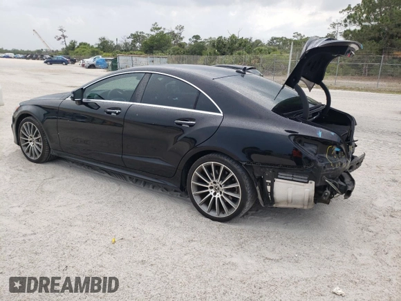 2017 Mercedes-Benz CLS 550 with VIN WDDLJ7DB3HA197269, listed as a Copart auction lot 54720444 with 68,836 mi miles and Salvage title. Bid and sale history available at DreamBid. Image 2.