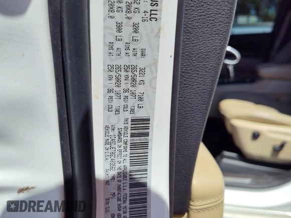 2016 Dodge Durango Citadel Anodized Platinum with VIN 1C4SDJET8GC403562, listed as a Copart auction lot 53485744 with 140,731 mi miles and Salvage title. Bid and sale history available at DreamBid. Image 13.