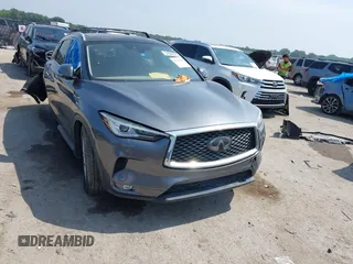 2019 Infiniti QX50 Essential with VIN 3PCAJ5M15KF124724, listed as a IAAI auction lot 42325123 with 94,608 mi miles and . Bid and sale history available at DreamBid. Image 1.