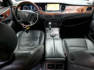2015 Hyundai Equus Ultimate z VIN KMHGH4JH6FU099424, wystawiony jako Copart lot #80129674 z przebiegiem 145 420 mil mil oraz Szkoda całkowita • Salvage title. Historia ofert i sprzedaży dostępna na DreamBid. Obrazek 8.
