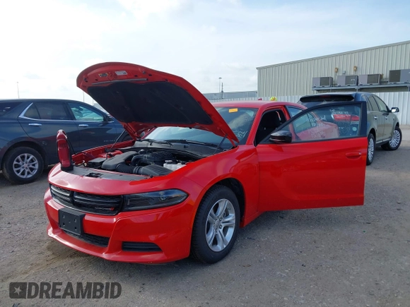 2023 Dodge Charger SXT with VIN 2C3CDXBG4PH550722, listed as a IAAI auction lot 39734322 with 5,503 mi miles. Bid and sale history available at carsss.com. Image 6.
