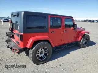 2016 Jeep Wrangler Unlimited Sahara with VIN 1C4HJWEG4GL186000, listed as a Copart auction lot 62554085 with 80,506 mi miles and Salvage title. Bid and sale history available at DreamBid. Image 3.