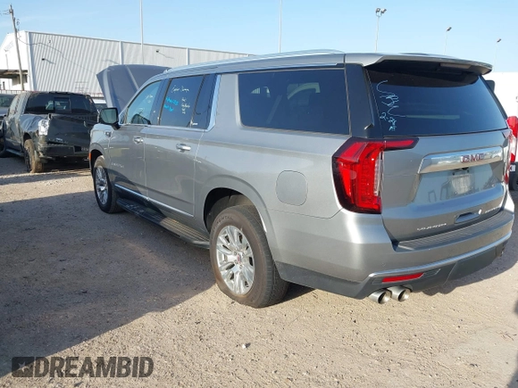 2023 GMC Yukon XL Denali with VIN 1GKS1JKL0PR327818, listed as a IAAI auction lot 41734739 with 54,939 mi miles. Bid and sale history available at carsss.com. Image 3.