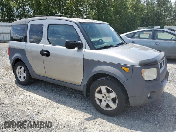 2003 Honda Element EX z VIN 5J6YH28513L016745, wystawiony jako Copart lot #60483055 z przebiegiem 241 539 mil mil oraz Szkoda całkowita • Salvage title. Historia ofert i sprzedaży dostępna na DreamBid. Obrazek 4.
