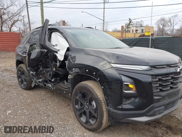2025 Chevrolet Equinox AWD LT with VIN 3GNAXPEG9SL160521, listed as a IAAI auction lot 41287850 with 2,554 mi miles. Bid and sale history available at carsss.com. Image 6.