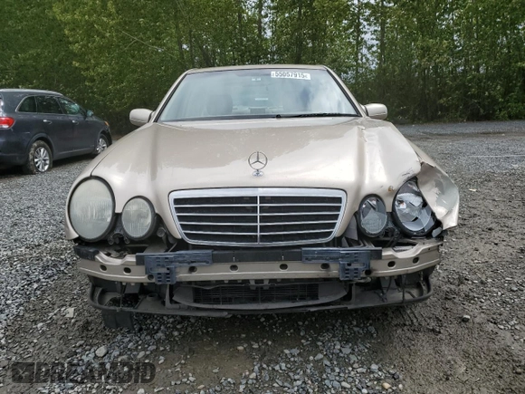 2001 Mercedes-Benz E-Class with VIN WDBJF65J51B378052, listed as a Copart auction lot 55057915 with 228,896 mi miles and Salvage Title. Bid and sale history available at carsss.com. Image 5.