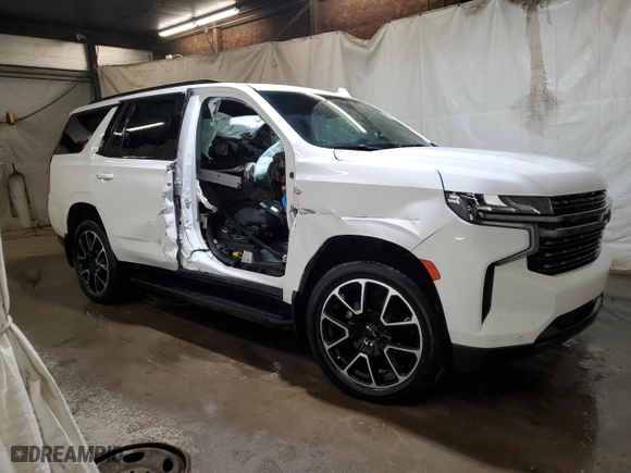 2022 Chevrolet Tahoe RST with VIN 1GNSKRKD5NR193196, listed as a Copart auction lot 49671215 with 0 mi miles and Salvage Title. Bid and sale history available at carsss.com. Image 4.