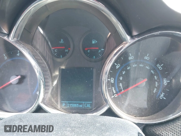 2012 Chevrolet Cruze 1LT with VIN 1G1PF5SC1C7354194, listed as a IAAI auction lot 41778721 with 215,865 mi miles and . Bid and sale history available at DreamBid. Image 7.