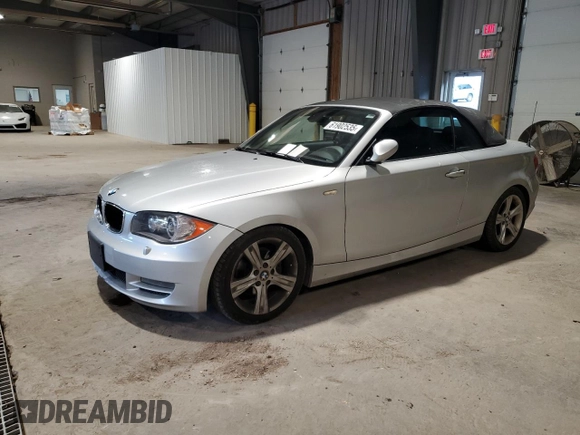 2008 BMW 1 Series 128i with VIN WBAUL73578VE89293, listed as a Copart auction lot 61902535 with 168,652 mi miles and Salvage title. Bid and sale history available at DreamBid. Image 1.