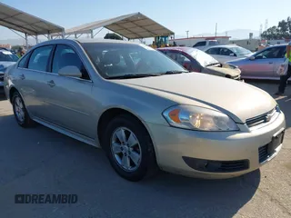 2011 Chevrolet Impala LT Fleet with VIN 2G1WG5EK2B1299892, listed as a IAAI auction lot 42141206 with 206,095 mi miles and . Bid and sale history available at DreamBid. Image 1.