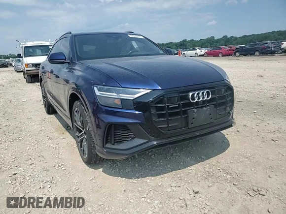2020 Audi Q8 Premium Plus with VIN WA1EVAF11LD025333, listed as a Copart auction lot 65664624 with 58,913 mi miles and Salvage Title. Bid and sale history available at carsss.com. Image 12.