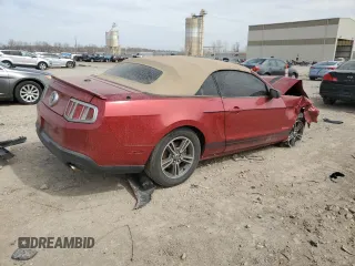 2010 Ford Mustang V6 with VIN 1ZVBP8EN6A5127893, listed as a Copart auction lot 49240375 with 152,874 mi miles and Salvage Title. Bid and sale history available at carsss.com. Image 3.
