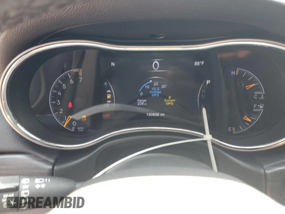 2019 Jeep Grand Cherokee Limited with VIN 1C4RJFBG5KC640076, listed as a Copart auction lot 60709855 with 150,636 mi miles and Salvage title. Bid and sale history available at DreamBid. Image 9.
