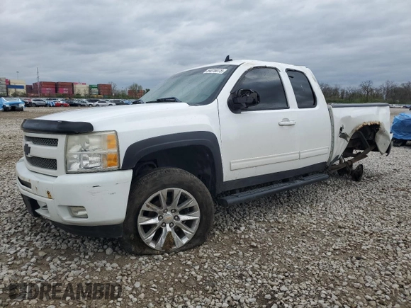 2010 Chevrolet Silverado 1500 LT with VIN 1GCSKSE35AZ190683, listed as a Copart auction lot 54016075 with 166,686 mi miles and Salvage Title. Bid and sale history available at DreamBid. Image 1.