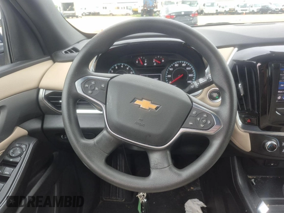 2022 Chevrolet Traverse LS with VIN 1GNEVLKW4NJ100587, listed as a IAAI auction lot 42623761 with 71,190 mi miles and . Bid and sale history available at DreamBid. Image 19.