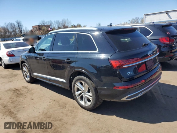 2020 Audi Q7 Premium Plus with VIN WA1LXAF73LD003064, listed as a Copart auction lot 52695705 with 90,564 mi miles and Clean Title. Bid and sale history available at carsss.com. Image 2.