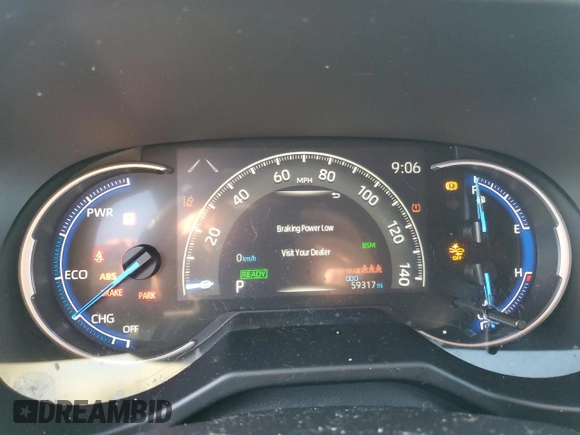 2020 Toyota RAV4 Hybrid XSE with VIN 4T3E6RFV2LU003980, listed as a Copart auction lot 48460515 with 59,317 mi miles and Salvage title. Bid and sale history available at DreamBid. Image 9.