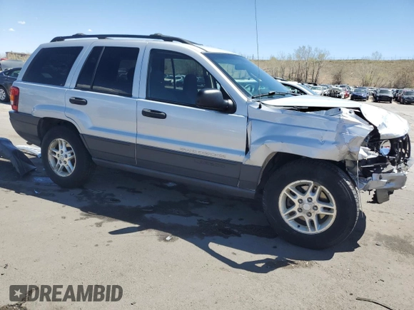 2004 Jeep Grand Cherokee Laredo with VIN 1J4GW48S34C430923, listed as a Copart auction lot 53742105 with 194,372 mi miles and Salvage Title. Bid and sale history available at carsss.com. Image 4.