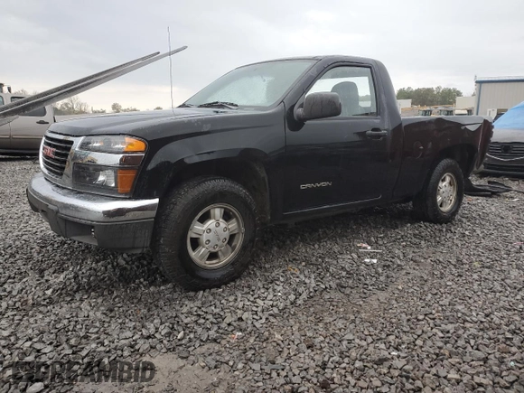 2005 GMC Canyon Work Truck with VIN 1GTCS146558153543, listed as a Copart auction lot 80711464 with 334,198 mi miles and Salvage Title. Bid and sale history available at carsss.com. Image 1.
