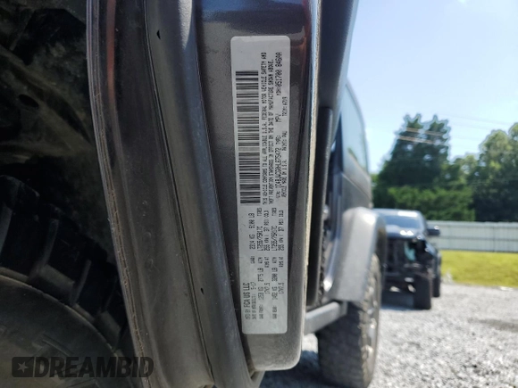 2017 Jeep Wrangler Rubicon with VIN 1C4BJWCG0HL675472, listed as a Copart auction lot 62751365 with 86,338 mi miles and Salvage title. Bid and sale history available at DreamBid. Image 13.