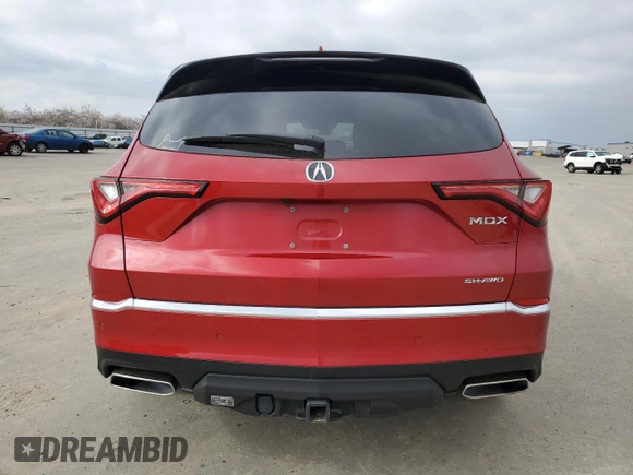 2022 Acura MDX w/Advance Package with VIN 5J8YE1H87NL041057, listed as a Copart auction lot 46273335 with 31,586 mi miles and Salvage Title. Bid and sale history available at carsss.com. Image 6.