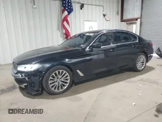 2023 BMW 5 Series 530i xDrive with VIN WBA13BJ00PWY22937, listed as a Copart auction lot 46817105 with 21,054 mi miles and Clean Title. Bid and sale history available at DreamBid. Image 1.