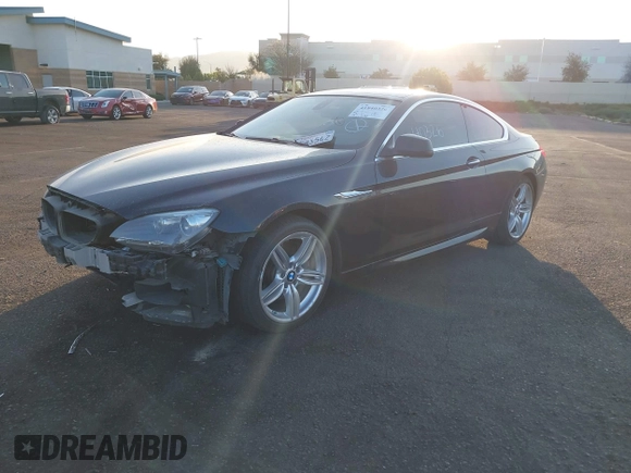 2012 BMW 6 Series 650i with VIN WBALX3C56CDV77689, listed as a IAAI auction lot 41840326 with 92,218 mi miles. Bid and sale history available at carsss.com. Image 2.