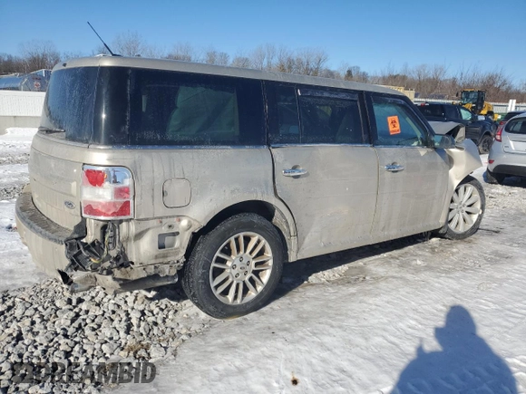 2017 Ford Flex SEL with VIN 2FMGK5C88HBA14256, listed as a Copart auction lot 89164225 with 106,833 mi miles and Salvage Title. Bid and sale history available at carsss.com. Image 3.