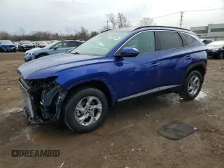2022 Hyundai Tucson SEL with VIN 5NMJBCAE0NH020458, listed as a Copart auction lot 49184195 with 46,172 mi miles and Salvage Title. Bid and sale history available at DreamBid. Image 1.