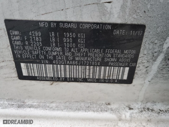 2018 Subaru Impreza with VIN 4S3GTAA66J1721854, listed as a Copart auction lot 44759475 with 93,330 mi miles and Salvage Title. Bid and sale history available at carsss.com. Image 12.