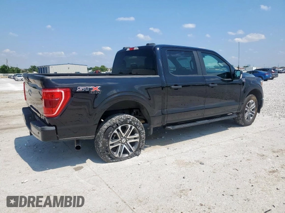 2021 Ford F-150 XL with VIN 1FTEW1EP9MFB94496, listed as a Copart auction lot 59283315 with 30,753 mi miles and Salvage title. Bid and sale history available at DreamBid. Image 3.