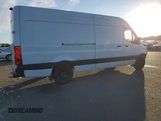 2025 Mercedes-Benz Sprinter Cargo with VIN W1Y4NCHY6SP753794, listed as a Copart auction lot 87057804 with 610 mi miles and Salvage Title. Bid and sale history available at carsss.com. Image 3.