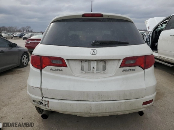 2007 Acura RDX Tech Pkg with VIN 5J8TB18597A013137, listed as a Copart auction lot 47560435 with 168,868 mi miles and Salvage Title. Bid and sale history available at carsss.com. Image 6.