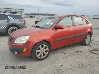 2008 Kia Rio LX with VIN KNADE163X86344872, listed as a Copart auction lot 48530245 with 166,909 mi miles and Salvage Title. Bid and sale history available at carsss.com. Image 1.