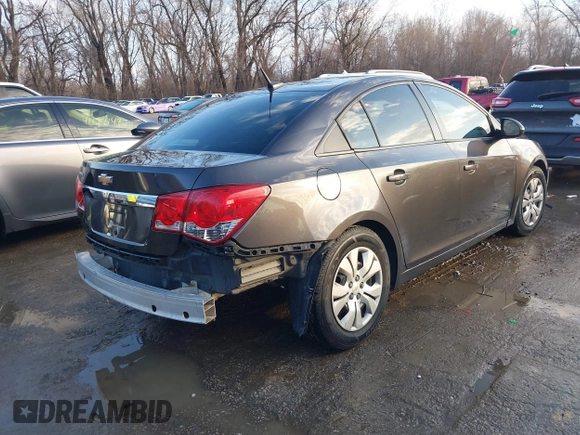 2014 Chevrolet Cruze LS with VIN 1G1PA5SH0E7150807, listed as a IAAI auction lot 41191261 with 180,428 mi miles and . Bid and sale history available at DreamBid. Image 4.