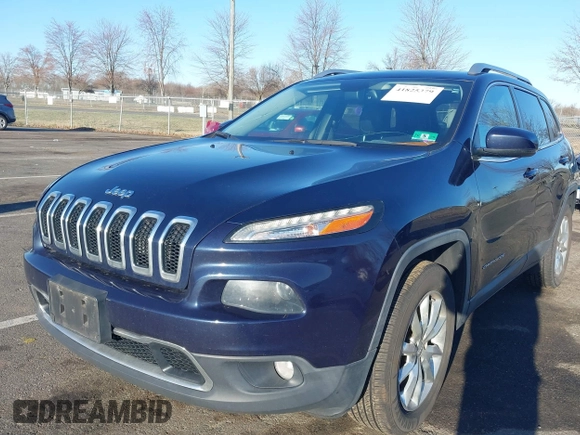 2016 Jeep Cherokee Limited with VIN 1C4PJMDS8GW118822, listed as a IAAI auction lot 41825379 with 106,566 mi miles and . Bid and sale history available at DreamBid. Image 17.