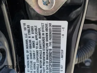 2016 Honda Civic Sedan LX with VIN 19XFC2F53GE099219, listed as a Copart auction lot 53125225 with 93,950 mi miles and Salvage Title. Bid and sale history available at carsss.com. Image 14.