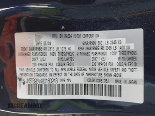 2008 Mazda CX-9 Touring z VIN JM3TB28V480160243, wystawiony jako IAAI lot #42475577 z przebiegiem 167 365 mil mil oraz . Historia ofert i sprzedaży dostępna na DreamBid. Obrazek 9.