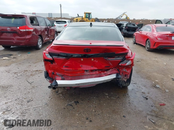 2025 Toyota Camry LE with VIN 4T1DAACK0SU033640, listed as a IAAI auction lot 41510686 with 8,875 mi miles. Bid and sale history available at carsss.com. Image 6.