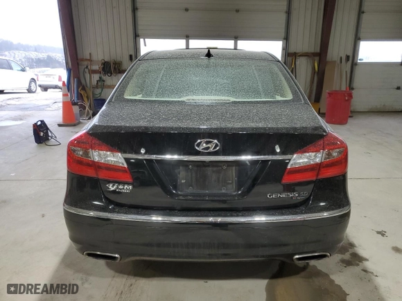 2013 Hyundai Genesis 5.0L R-Spec with VIN KMHGC4DHXDU242785, listed as a Copart auction lot 48406835 with 107,598 mi miles and Salvage Title. Bid and sale history available at carsss.com. Image 6.