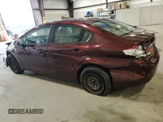 2015 Honda Civic LX with VIN 2HGFB2F50FH505934, listed as a Copart auction lot 56029315 with 66,355 mi miles and Salvage title. Bid and sale history available at DreamBid. Image 2.
