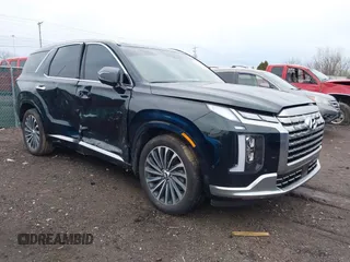 2024 Hyundai Palisade Calligraphy z VIN KM8R7DGE2RU802899, wystawiony jako IAAI lot #41141623 z przebiegiem 12 487 mil mil oraz . Historia ofert i sprzedaży dostępna na DreamBid. Obrazek 1.