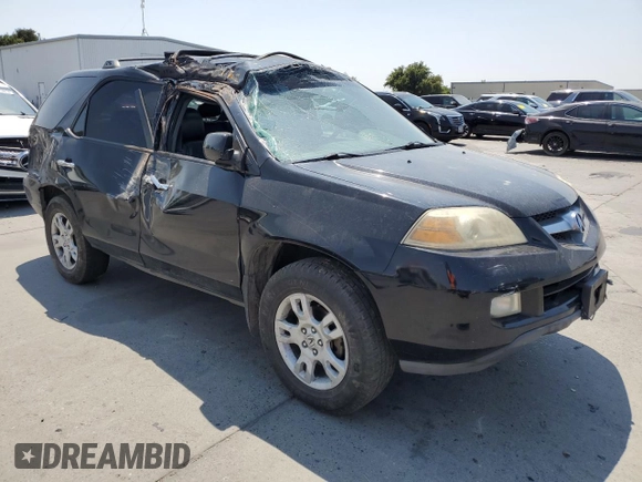 2006 Acura MDX Touring RES w/Navi with VIN 2HNYD18946H513699, listed as a Copart auction lot 63104464 with 186,049 mi miles and Salvage Title. Bid and sale history available at carsss.com. Image 4.