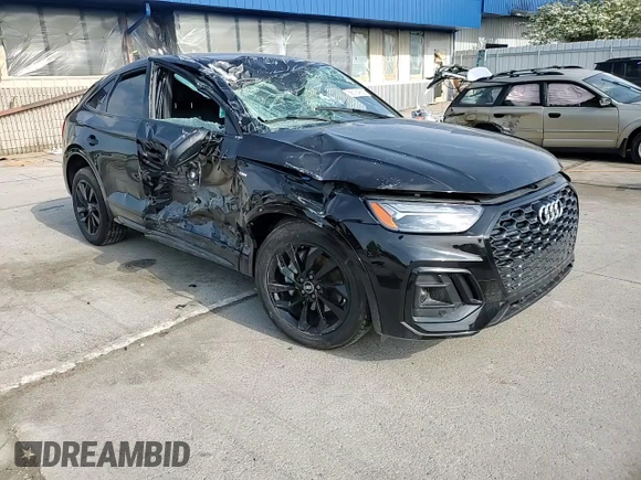 2022 Audi Q5 Sportback S line Premium Plus with VIN WA15ABFYXN2084829, listed as a Copart auction lot 56194865 with Not provided miles and Salvage title. Bid and sale history available at DreamBid. Image 14.