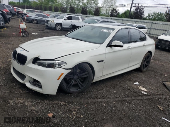 2015 BMW 5 Series 528i z VIN WBA5A5C57FD515650, wystawiony jako Copart lot #57110125 z przebiegiem 138 460 mil mil oraz Szkoda całkowita • Salvage title. Historia ofert i sprzedaży dostępna na DreamBid. Obrazek 1.